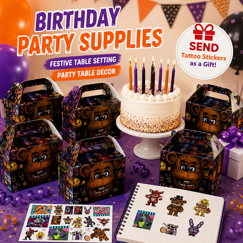 Party Games At Christmas - مجموعة هدايا حفلات بثيم Five Nights