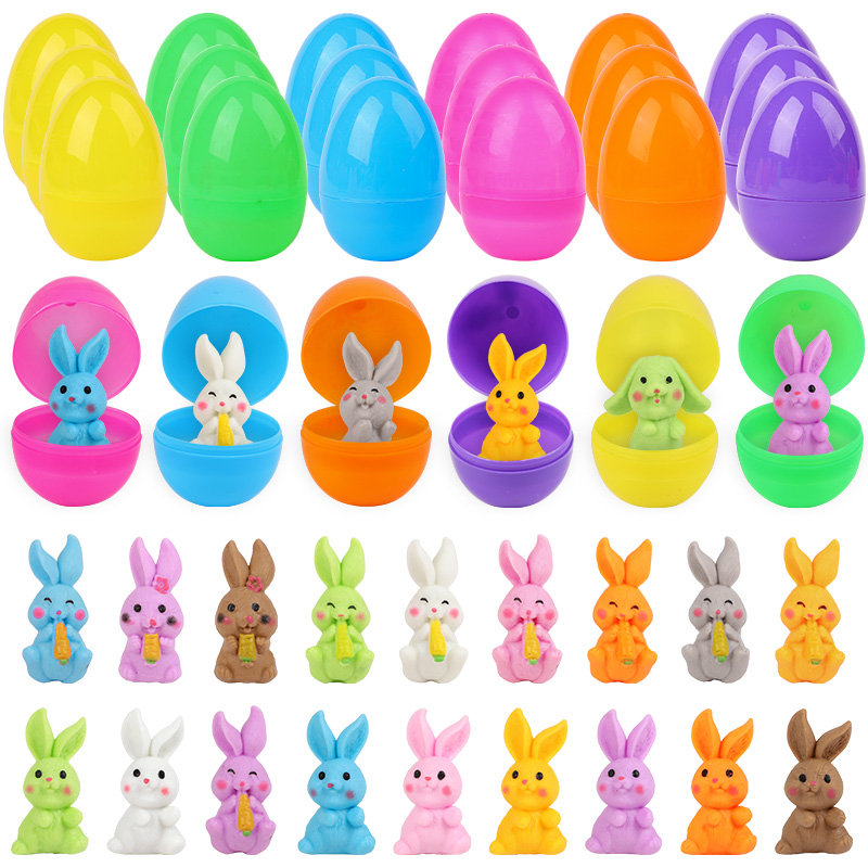 Party Games Easter - 24 قطعة بيض عيد الفصح مع