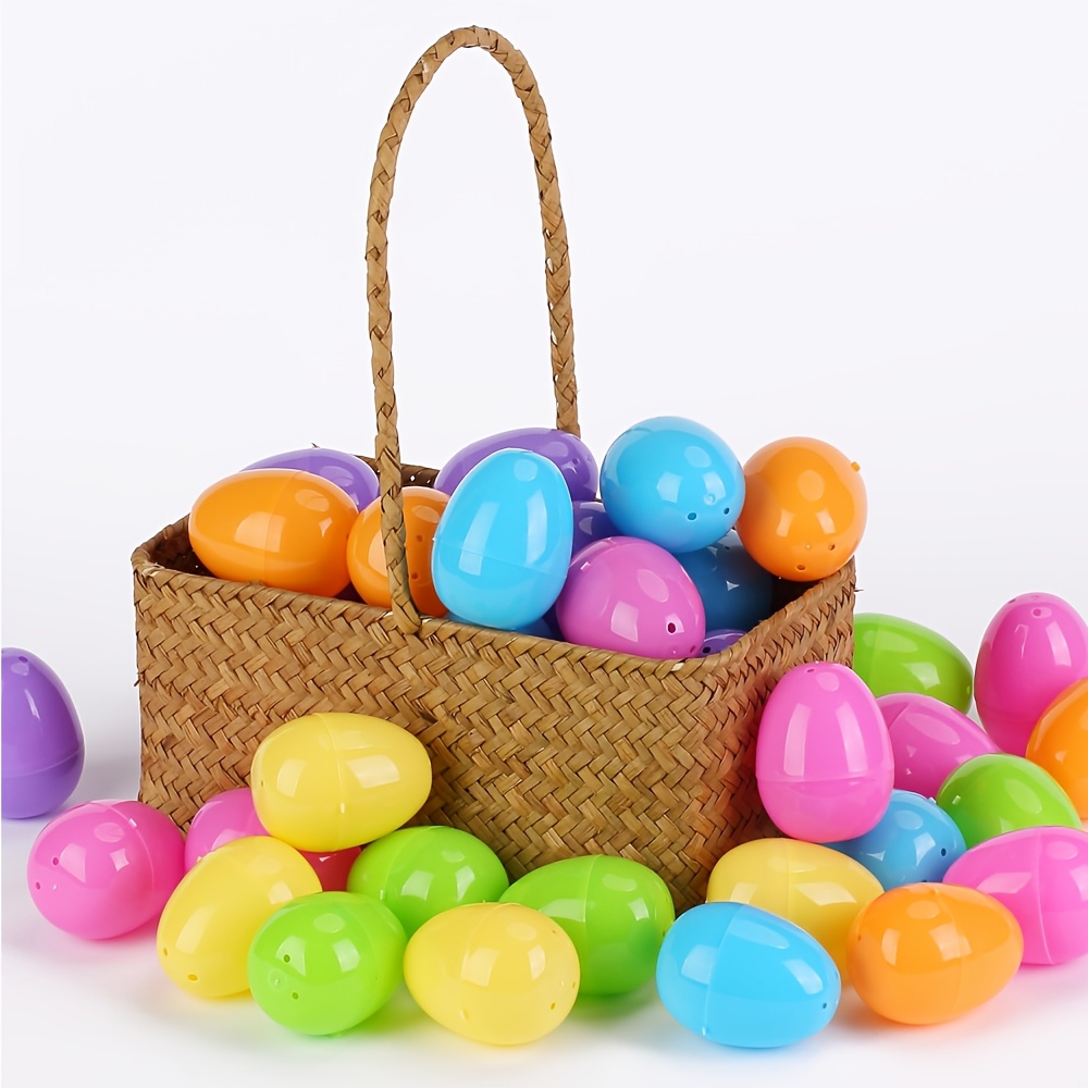 Party Games Easter Egg - 100 قطعة بيض بلاستيكي قابل للتعبئة،