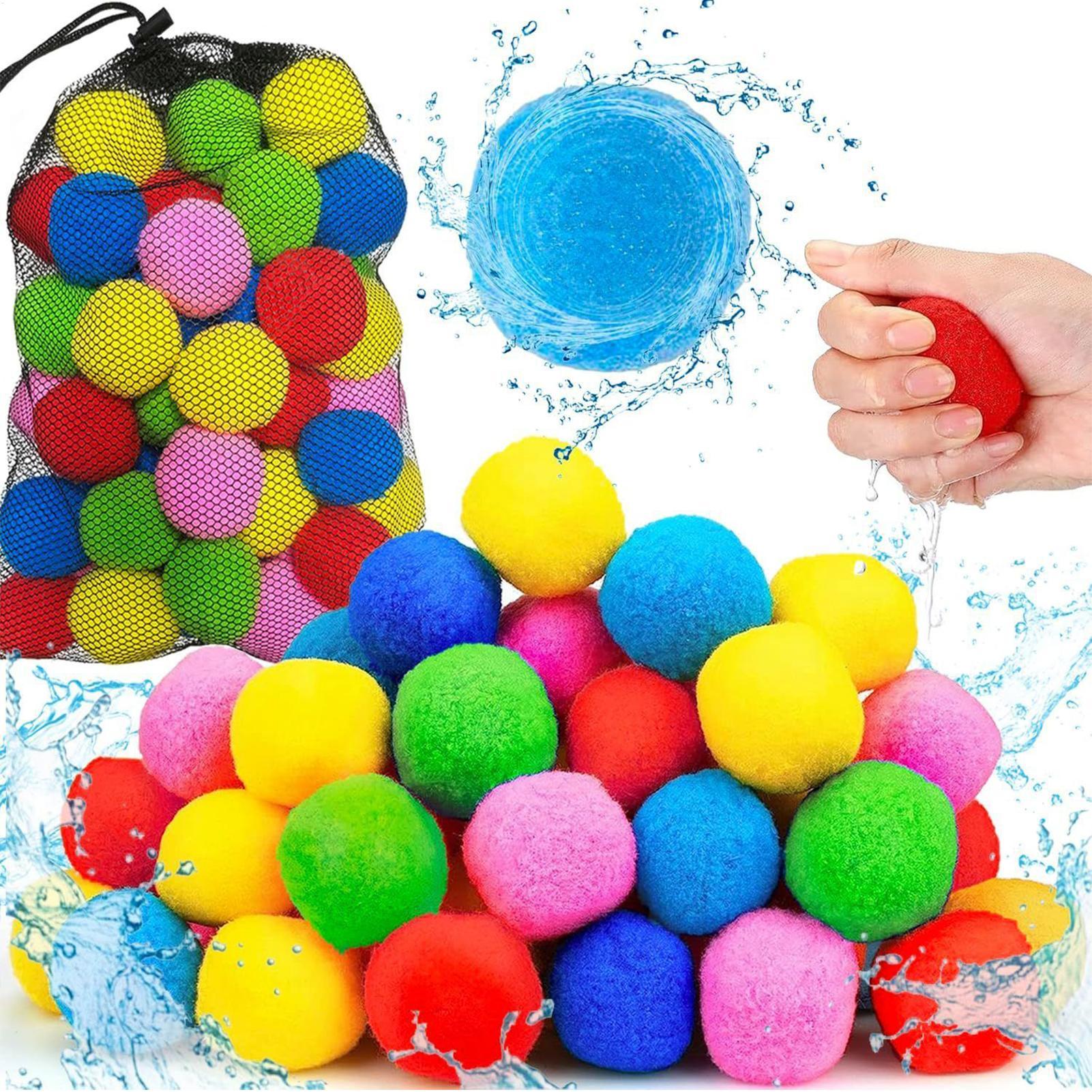 Party Games Summer - 60 قطعة من كرات الإسفنج المائية