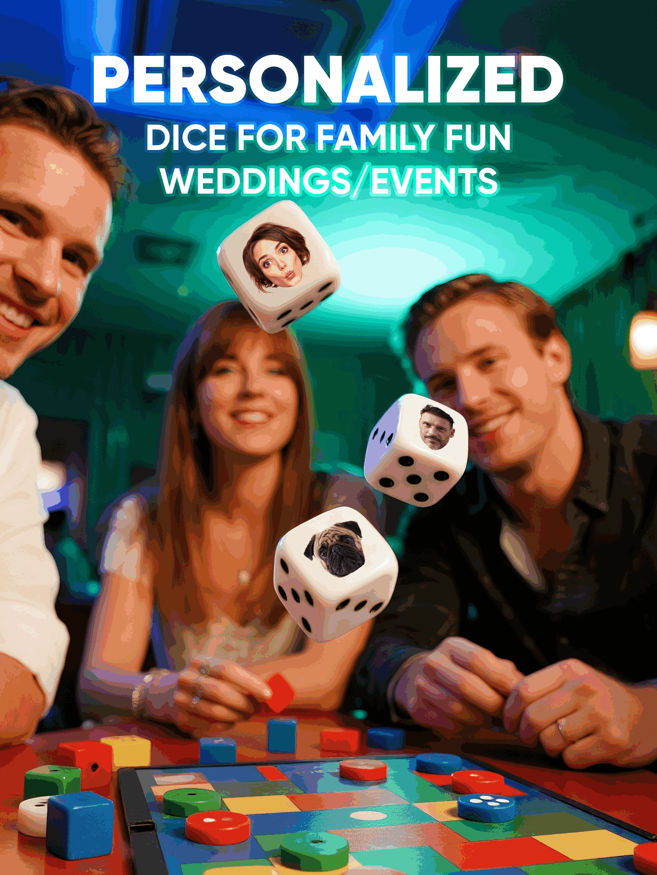 نرد مخصص بوجوه شخصية، نرد مرح  - مراجعة Party Games Easter وسعره