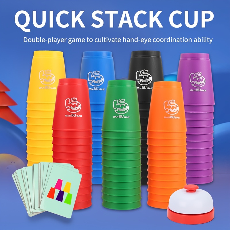 مجموعة أكواب للتكديس السريع مع - مراجعة Party Games Competition وسعره