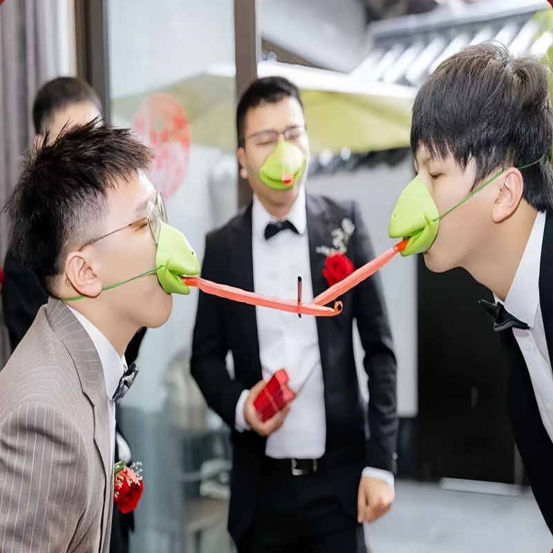 لعبة قناع الضفدع ملصق لسان الض - مراجعة Party Games Competition وسعره
